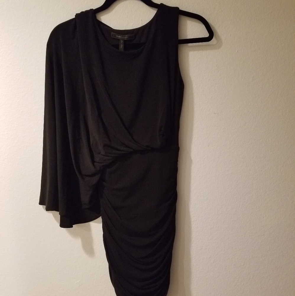 BCBG MaxAzria LBD batwing ruched mini dress